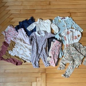 Baby Girl Clothes Lot 3-6Mo 19 pieces